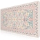 iCasso Pink Floral Desk Mat Desk Pad XXL Large Mouse Pad AntiSlip Big Mousepad with Stitched Edges Computer Mouse Pads for Desktop Decor Cute Office Desk Accessories for WomenPink