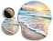Wiabsi Ergonomic Mouse Pad with Wrist Support RestLarge Mousepad Gel Wrist Rest with Coaster NonSlip Pain Relief for Computer Desk HomeOfficeBeach