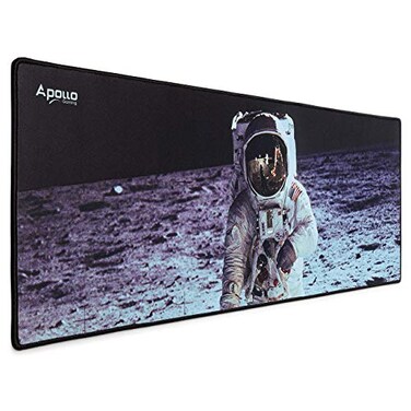 Apollo Gaming Extended Mouse Pad Large NASA Astronaut Space Design Microfiber Mousepad 315118 Large XXL Extended Desk Mat Long Computer Keyboard Mouse Mat Mousepad for OfficeGamingHome