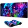 Simpkeely Horror Skull Mouse Pad Large Waterproof Blacklight Colorful Skeleton Neon Gaming NonSlip Rubber Base Mousemat Glow in The Dark Abstract Desk Mat for Office Home 315 x 118 inches