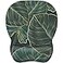 MROCO Ergonomic Mouse Pad with Gel Wrist Rest Smooth Wrist Support Surface NonSlip PU Base for Pain Relief Comfortable Mousepad for Computer Laptop Office Home 94 x 81 in Green Leaves