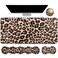 Dikoer 4Pcs Memory Foam Keyboard Mouse Wrist Rest Pad Gaming Desk Mat 315 118 with Stitched Edges Mouse Wrist Cushion Coasters Set NonSlip Desk Pad Protector for Laptop Computer Leopard Print