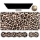 Dikoer 4Pcs Memory Foam Keyboard Mouse Wrist Rest Pad Gaming Desk Mat 315 118 with Stitched Edges Mouse Wrist Cushion Coasters Set NonSlip Desk Pad Protector for Laptop Computer Leopard Print