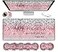 JVGFYNKL Desk Pad Large Gaming Mouse Pad Extended Thick Writing Pads Ergonomic Keyboard Wrist Rest with NonSlip Rubber Base Office Desk Mat 315118 Psalm 465 Verse Pink Sparkles Glitter Mousepad