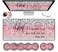 JVGFYNKL Desk Pad Large Gaming Mouse Pad Extended Thick Writing Pads Ergonomic Keyboard Wrist Rest with NonSlip Rubber Base Office Desk Mat 315118 Psalm 465 Verse Pink Sparkles Glitter Mousepad