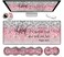 JVGFYNKL Desk Pad Large Gaming Mouse Pad Extended Thick Writing Pads Ergonomic Keyboard Wrist Rest with NonSlip Rubber Base Office Desk Mat 315118 Psalm 465 Verse Pink Sparkles Glitter Mousepad