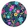 NNAKAPAKA Round Mouse PadGaming Mouse PadNonSlip Rubber Base Mouse Mat with Stitched Edge 79 x 79 Inch for Laptop Computer Attractive Flower