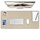Boutilon Leather Desk Pad ProtectorNonSlip Mouse PadLaptop Desk PadOffice Mouse MatWaterproof Leather Desk BlotterDesk Writing Pad for Office and Home LBeige35x 17