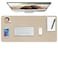 Boutilon Leather Desk Pad ProtectorNonSlip Mouse PadLaptop Desk PadOffice Mouse MatWaterproof Leather Desk BlotterDesk Writing Pad for Office and Home LBeige35x 17