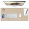 Boutilon Leather Desk Pad ProtectorNonSlip Mouse PadLaptop Desk PadOffice Mouse MatWaterproof Leather Desk BlotterDesk Writing Pad for Office and Home LBeige35x 17
