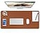Boutilon Leather Desk Pad ProtectorNonSlip Mouse PadLaptop Desk PadOffice Mouse MatWaterproof Leather Desk BlotterDesk Writing Pad for Office and Home MBrown30x14