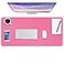 Boutilon Leather Desk Pad ProtectorNonSlip Mouse PadLaptop Desk PadOffice Mouse MatWaterproof Leather Desk BlotterDesk Writing Pad for Office and Home MRose Pink30x14