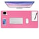 Boutilon Leather Desk Pad ProtectorNonSlip Mouse PadLaptop Desk PadOffice Mouse MatWaterproof Leather Desk BlotterDesk Writing Pad for Office and Home MRose Pink30x14