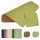 EAGZFFI DoubleSided PU Leather Cork Mouse Pad with Coaster Reversible NonSlip Stitched Edges for Office Home 8x11 InchesOlive Green