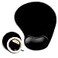 DOOKE Ergonomic Mouse Pad with Wrist Support andMouse Pads with NonSlip PU Base for Home Office Working Studying Easy Typing Pain Relief Black