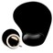 DOOKE Ergonomic Mouse Pad with Wrist Support andMouse Pads with NonSlip PU Base for Home Office Working Studying Easy Typing Pain Relief Black