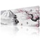 ETZ Japanese Cherry Blossom Mouse Pad 315 118 012 inch Extended Large Mouse Mat Desk Pad Stitched Edges MousepadNonSlip Rubber BaseGaming Mouse PadOffice Home