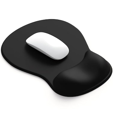 DEMON CHEST ErgoComfort Gel Wrist Rest Mouse PadErgonomic Office Mousepad with Wrist SupportNonSlip Design Desk Accessories Mat for HomeGame Decor 01Black
