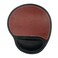 Fosinz Ergonomic Leather Mouse Pad Mat Mousepad with Rest Wrist Support NonSlip Rubber Base Memory Foam Waterproof Surface for Gaming Office RoundBrown