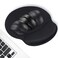 TONOS Ergonomic Mouse Pad Comfortable Mousepad with Memory Foam Wrist Rest Support Black Mouse Pad with Smooth Surface NonSlip Rubber Base for Computer Laptop Office and Home