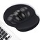 TONOS Ergonomic Mouse Pad Comfortable Mousepad with Memory Foam Wrist Rest Support Black Mouse Pad with Smooth Surface NonSlip Rubber Base for Computer Laptop Office and Home