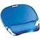 Fellowes Crystals Gel Mouse Pad Wrist Rest Blue 91141