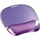 Fellowes Crystals Gel Mouse Pad with Wrist Rest Purple 91441