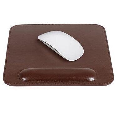 Londo Leather Mouse Pad with Wrist Rest Ergonomic Support NonSlip Base Smooth Surface