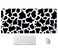 SSOIU White Black Cow Pattern Desk Pad Personalized Desk Mat Cow Print Desk Mat Cute Desk Pad Extended Gaming Mouse Pad 355x157 in Large NonSlip Rubber Base Mousepad with Stitched Edges