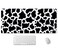 SSOIU White Black Cow Pattern Desk Pad Personalized Desk Mat Cow Print Desk Mat Cute Desk Pad Extended Gaming Mouse Pad 355x157 in Large NonSlip Rubber Base Mousepad with Stitched Edges