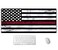 SSOIU Extended Gaming Mouse Pad 355x157 in Large Stable Rubber Base Mousepad with Stitched Edges Keyboard Mouse Mat Desk Pad for Work Game Office Home Fire Fighter Thin Red Line Flag