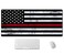 SSOIU Extended Gaming Mouse Pad 355x157 in Large Stable Rubber Base Mousepad with Stitched Edges Keyboard Mouse Mat Desk Pad for Work Game Office Home Fire Fighter Thin Red Line Flag
