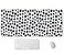 SSOIU Polka Dot Extended Gaming Mouse Pad Mat Large Desk Mat Non Slip Rubber Base Computer Desktop Laptop Keyboard Mouse Mat Stitched Edges 355x157 in XXL Waterproof Mousepad for Work Game
