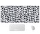 SSOIU Polka Dot Extended Gaming Mouse Pad Mat Large Desk Mat Non Slip Rubber Base Computer Desktop Laptop Keyboard Mouse Mat Stitched Edges 355x157 in XXL Waterproof Mousepad for Work Game