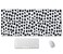 SSOIU Polka Dot Extended Gaming Mouse Pad Mat Large Desk Mat Non Slip Rubber Base Computer Desktop Laptop Keyboard Mouse Mat Stitched Edges 355x157 in XXL Waterproof Mousepad for Work Game