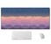 SSOIU Cute Clouds Purple Desk Mat Extra Large XXL Gaming Mouse Pad 355 X 157 Waterproof with Stitched Edges
