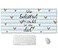 SSOIU Inspirational Quote Desk MatLarge Mouse Pad 355 x 157 XXL Extended Gaming Mouse Pad Mat with NonSlip Base Stitched Edge Mousepad for ComputerOffice She Believed she Could so she did