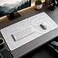 AQQA White Topographic Gaming Mouse Pad XL354 x 157 Large Desk MatTopo Lines Minimalist Desk Pad for Office HomeWaterproof Rubber Base Extended Keyboard Mat for LaptopGamer Desk Decor