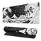 Siski Black and White Japanese Wave Dragon Gaming Mouse Pad Abstract Mat with NonSlip Rubber Base 315x118 Inch Stitched Edges Desk Pad for Office and Home
