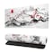 Siski Japanese Cherry Blossom Gaming Mouse Pad 276x118 Inch Pink Full Desk Sakura Large NonSlip Rubber Base Waterproof Big Keyboard Mat With Stitched Edges for Office