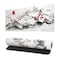 Siski Japanese Cherry Blossom Gaming Mouse Pad 276x118 Inch Pink Full Desk Sakura Large NonSlip Rubber Base Waterproof Big Keyboard Mat With Stitched Edges for Office