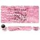 DINKY Keyboard Mouse Pad Set Large Gaming Mousepad Memory Foam Ergonomic Keyboard Wrist Rest Support Easy Typing Pain Relief 4Pcs 354 x 157 Extended Desk Mat Pink Glitter Letters