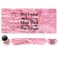 DINKY Keyboard Mouse Pad Set Large Gaming Mousepad Memory Foam Ergonomic Keyboard Wrist Rest Support Easy Typing Pain Relief 4Pcs 354 x 157 Extended Desk Mat Pink Glitter Letters