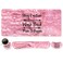 DINKY Keyboard Mouse Pad Set Large Gaming Mousepad Memory Foam Ergonomic Keyboard Wrist Rest Support Easy Typing Pain Relief 4Pcs 354 x 157 Extended Desk Mat Pink Glitter Letters
