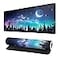 Brecoy Extended Gaming Mouse Pad XL Large Keyboard Mouse Mat Desk Pad Stitched Edges Mousepad 3mm Thick Long NonSlip Rubber Base Mice Pad 315 X 118 Inch Forest Moon Galaxy