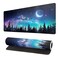 Brecoy Extended Gaming Mouse Pad XL Large Keyboard Mouse Mat Desk Pad Stitched Edges Mousepad 3mm Thick Long NonSlip Rubber Base Mice Pad 315 X 118 Inch Forest Moon Galaxy