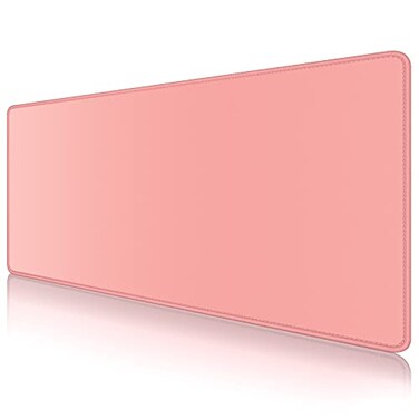 Dapesuom Large Gaming Mouse Pad Extended Mouse Mat with Stitched Edges Full Size Keyboard Pad with NonSlip Base Big XXL Computer Desk Mats for Gamer Laptop Office 315 x 157in Rose Pink