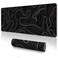 UJoowalk Topographic Gaming Mouse Pad Large Black and White 315 x 118 in
