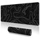 UJoowalk Topographic Gaming Mouse Pad Large Black and White 315 x 118 in