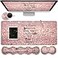 Yuxcfhjfe Large Gaming Mouse PadExtended Office Desk MatWaterproof Desk Writing Pad for Home Ergonomic Mouse Keyboard Wrist RestWork Hard Inspirational Quotes Laptop Desk Pad Pink Mousepad Wrist Suppo